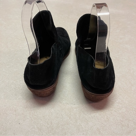 Sam Edelman Ankle Boots Solid Black Suede Bootie Womens size 7 M - Picture 7 of 8